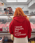 UrbanOutfits Women Oversized Hoodie Red / Cotton-Fleece / S Speak EN but love SPA - Women Oversized Hoodie