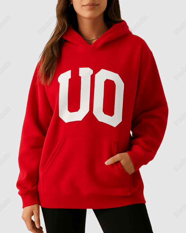 UrbanOutfits Women Oversized Hoodie Red / Cotton-Fleece / S UrbanOutfits - Women Oversized Hoodie
