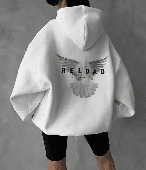 UrbanOutfits Women Oversized Hoodie 'RELOAD' Oversized Hoodie