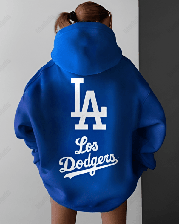 UrbanOutfits Women Oversized Hoodie Royal Blue / Cotton-Fleece / S LA - Women Oversized Hoodie