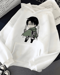 UrbanOutfits Women Oversized Hoodie White / Cotton-Fleece / S Anime - Women Oversized Hoodie