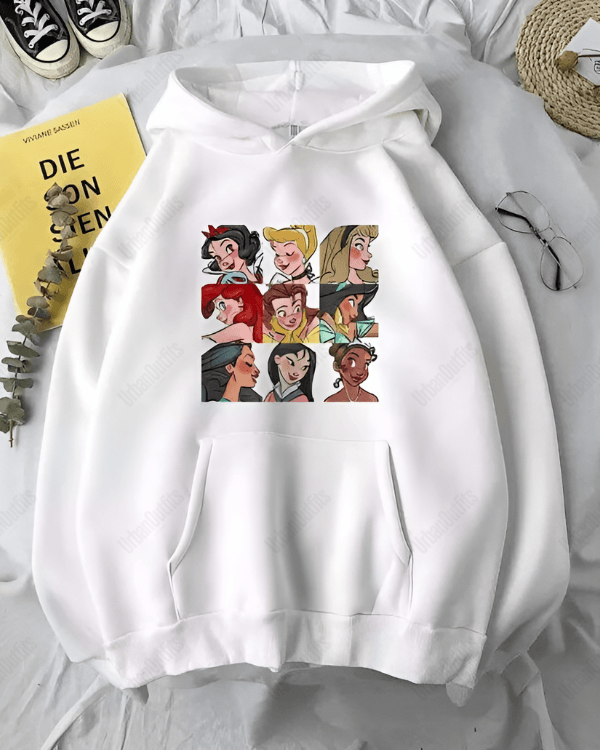 UrbanOutfits Women Oversized Hoodie White / Cotton-Fleece / S Disney - Women Oversized Hoodie