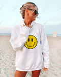 UrbanOutfits Women Oversized Hoodie White / Cotton-Fleece / S Emoji - Women Oversized Hoodie