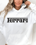 UrbanOutfits Women Oversized Hoodie White / Cotton-Fleece / S FERRARI - Women Oversized Hoodie