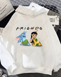 UrbanOutfits Women Oversized Hoodie White / Cotton-Fleece / S Friends - Women Oversized Hoodie