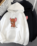 UrbanOutfits Women Oversized Hoodie White / Cotton-Fleece / S JERRY - Women Oversized Hoodie