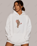 UrbanOutfits Women Oversized Hoodie White / Cotton-Fleece / S JERRY - Women Oversized Hoodie