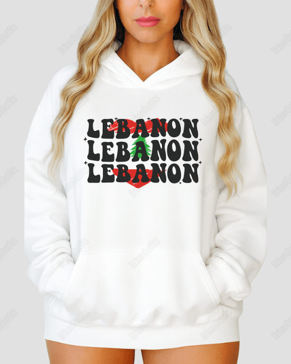 UrbanOutfits Women Oversized Hoodie White / Cotton-Fleece / S LEBANON - Women Oversized Hoodie