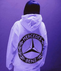 UrbanOutfits Women Oversized Hoodie White / Cotton-Fleece / S MERCEDS Oversized Hoodie