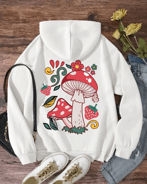Mushroom - Women Oversized Hoodie