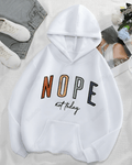 UrbanOutfits Women Oversized Hoodie White / Cotton-Fleece / S NOPE - Women Oversized Hoodie