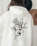 UrbanOutfits Women Oversized Hoodie White / Cotton-Fleece / S Peace - Women Oversized Hoodie