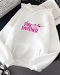 UrbanOutfits Women Oversized Hoodie White / Cotton-Fleece / S Pink Panther - Women Oversized Hoodie