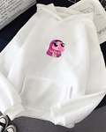 UrbanOutfits Women Oversized Hoodie White / Cotton-Fleece / S Power Girls - Women Oversized Hoodie