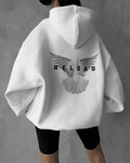 UrbanOutfits Women Oversized Hoodie White / Cotton-Fleece / S RELOAD - Women Oversized Hoodie