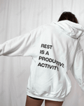 UrbanOutfits Women Oversized Hoodie White / Cotton-Fleece / S Rest - Women Oversized Hoodie