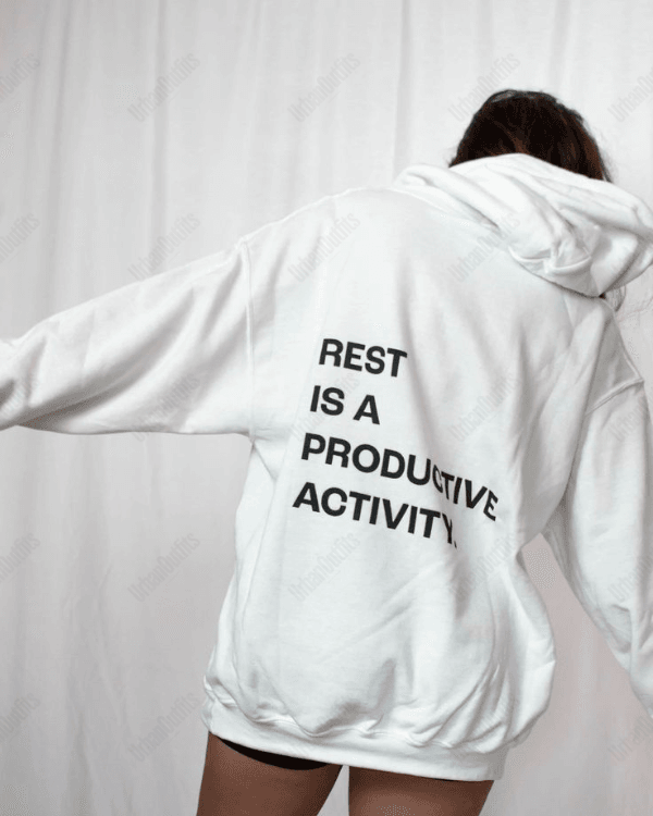 UrbanOutfits Women Oversized Hoodie White / Cotton-Fleece / S Rest - Women Oversized Hoodie