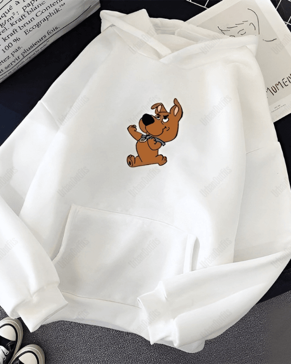 UrbanOutfits Women Oversized Hoodie White / Cotton-Fleece / S Scooby Doo - Women Oversized Hoodie