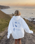 UrbanOutfits Women Oversized Hoodie White / Cotton-Fleece / S Sea Treasures - Women Oversized Hoodie