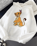 UrbanOutfits Women Oversized Hoodie White / Cotton-Fleece / S Simba- Women Oversized Hoodie