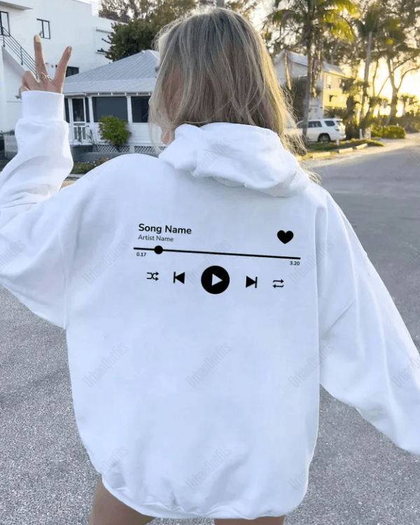 UrbanOutfits Women Oversized Hoodie White / Cotton-Fleece / S SONG NAME - Women Oversized Hoodie