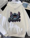 UrbanOutfits Women Oversized Hoodie White / Cotton-Fleece / S Stitch - Women Oversized Hoodie