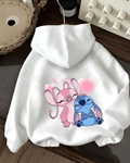 UrbanOutfits Women Oversized Hoodie White / Cotton-Fleece / S Stitch - Women Oversized Hoodie