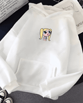 UrbanOutfits Women Oversized Hoodie White / Cotton-Fleece / S Super Power Girls - Women Oversized Hoodie