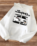 UrbanOutfits Women Oversized Hoodie White / Cotton-Fleece / S Supra - Women Oversized Hoodie