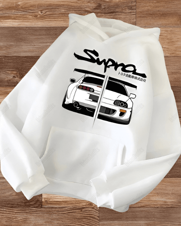 UrbanOutfits Women Oversized Hoodie White / Cotton-Fleece / S Supra - Women Oversized Hoodie