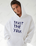 UrbanOutfits Women Oversized Hoodie White / Cotton-Fleece / S Trust The Yoga - Women Oversized Hoodie