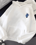 UrbanOutfits Women Oversized Hoodie White / Cotton-Fleece / S Van gogh heart - Women Oversized Hoodie
