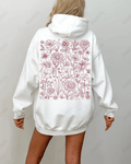 UrbanOutfits Women Oversized Hoodie White / Cotton-Fleece / S Wildflowers - Women Oversized Hoodie