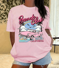 UrbanOutfits Women Oversized T-shirt Baby pink / S Beach Club - Women Oversized T-shirt
