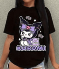 UrbanOutfits Women Oversized T-shirt Black / S KUROMI - Women Oversized T-shirt