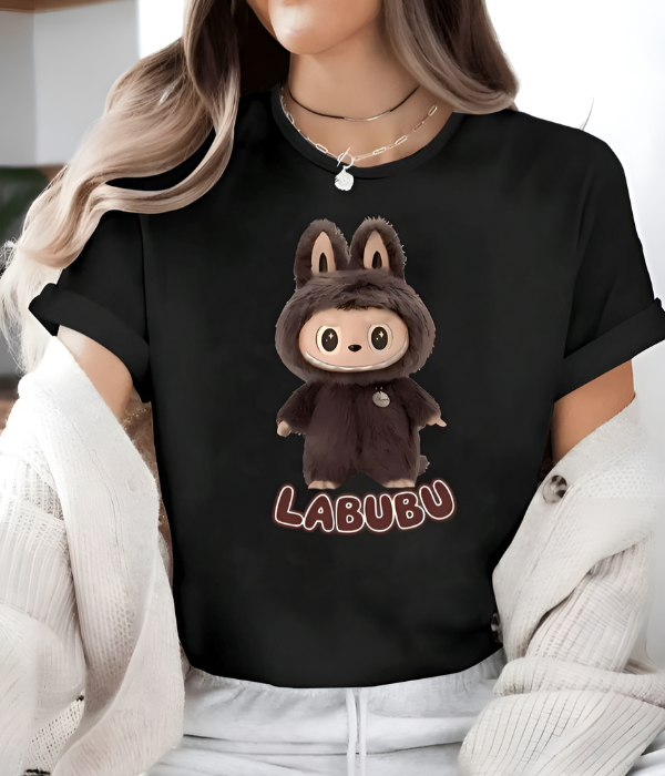 UrbanOutfits Women Oversized T-shirt Black / S LABUBU - Women Oversized T-shirt