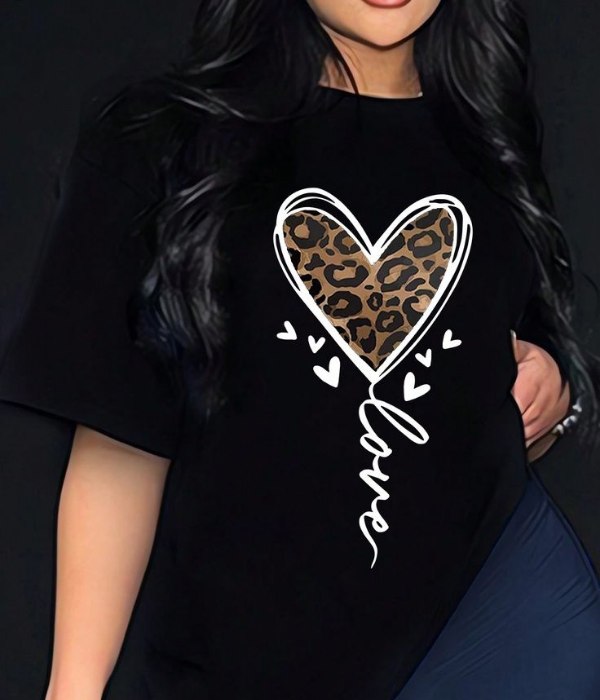 UrbanOutfits Women Oversized T-shirt Black / S Love - Women Oversized T-shirt