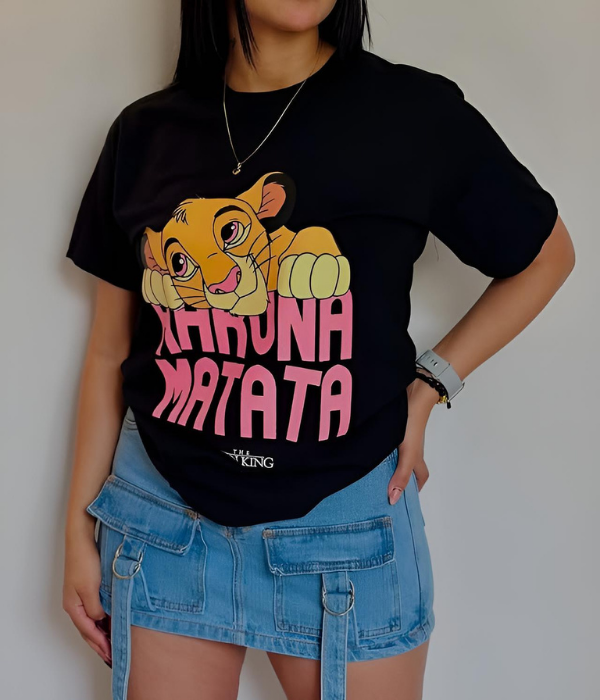 UrbanOutfits Women Oversized T-shirt Black / S MATATA - Women Oversized T-shirt