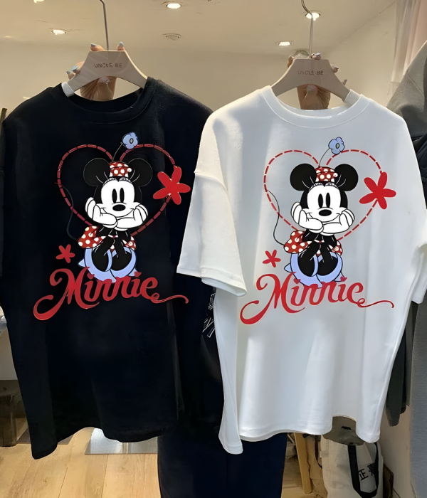 UrbanOutfits Women Oversized T-shirt Black / S MINNIE- Women Oversized T-shirt