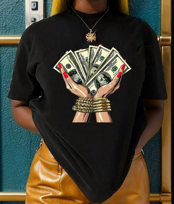 UrbanOutfits Women Oversized T-shirt Black / S MONEY - Women Oversized T-shirt