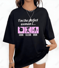 UrbanOutfits Women Oversized T-shirt Black / S PERFECT WOMEN - Women Oversized T-shirt