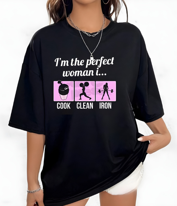 UrbanOutfits Women Oversized T-shirt Black / S PERFECT WOMEN - Women Oversized T-shirt