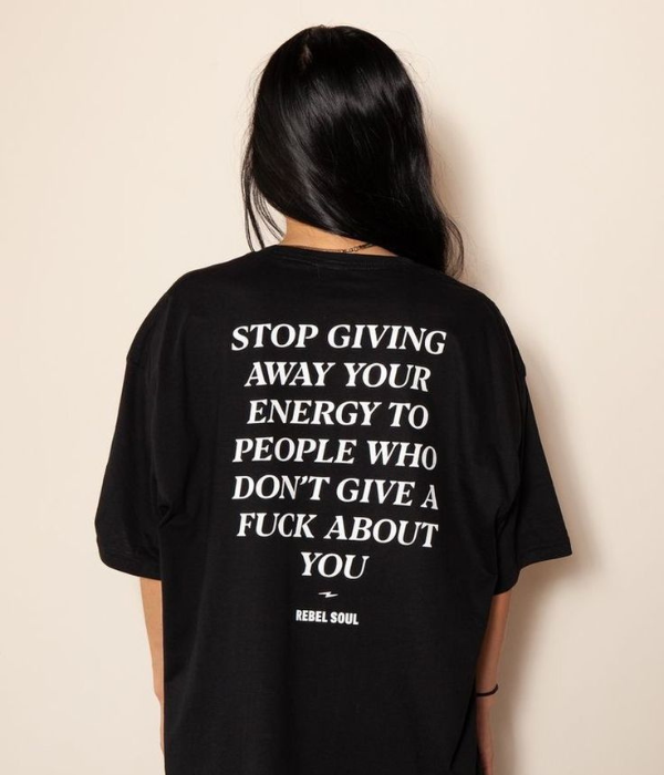 UrbanOutfits Women Oversized T-shirt Black / S Slogan Women Oversized T-shirt