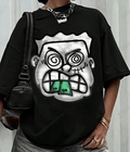 UrbanOutfits Women Oversized T-shirt Black / S UGLY FACE - Women Oversized T-shirt