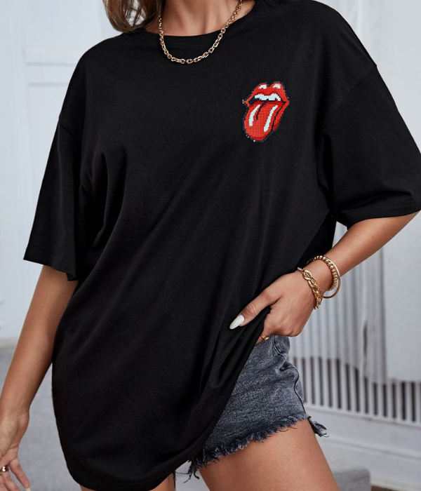 UrbanOutfits Women Oversized T-shirt Black / S Women Oversized T-shirt