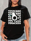 UrbanOutfits Women Oversized T-shirt Black / S ' YOGACADO ' Women Oversized T-shirt
