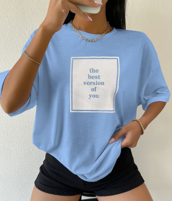 UrbanOutfits Women Oversized T-shirt Blue / S Women Oversized T-shirt