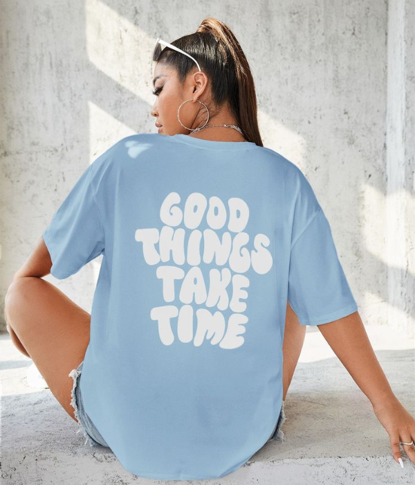 UrbanOutfits Women Oversized T-shirt Blue / S Women Oversized T-shirt