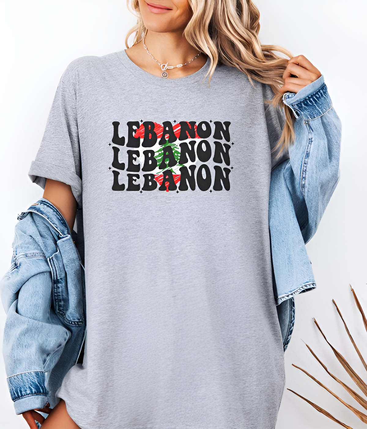 UrbanOutfits Women Oversized T-shirt Light gray / S LEBANON 🇱🇧 Women Oversized T-shirt