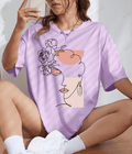 UrbanOutfits Women Oversized T-shirt light purple / S Women Oversized T-shirt